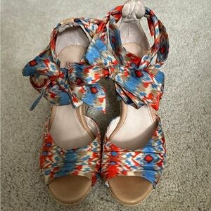 UGG Ribbon Wrap Wedges